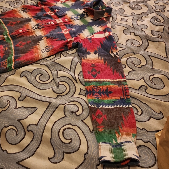 $OLD!!! 248 Polo Ralph Lauren Aztec Southwestern Country Sportsman Shirt Med - Picture 3 of 10